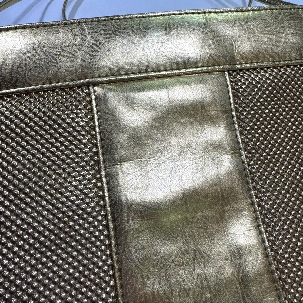 Whiting and Davis Crossbody Gold Metal Mesh Evening Bag - Picture 11 of 15